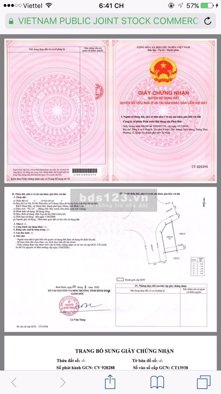 Bán đất nền Nhơn Hội Quy Nhơn với 1tỷ sở hữu ngay - 0965268349
