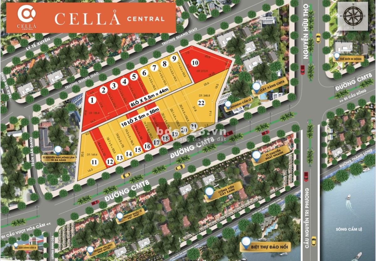 Cella Central gây chú ý bởi cơn địa chấn với cường độ 9/22 SP Đã có chủ tại quỹ đất mặt tiền CMT8