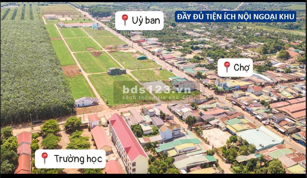 Bán đất nền Sổ đỏ KDC Phú Lộc ĐakLak - Giá đầu tư chỉ 900 triệu/140m²