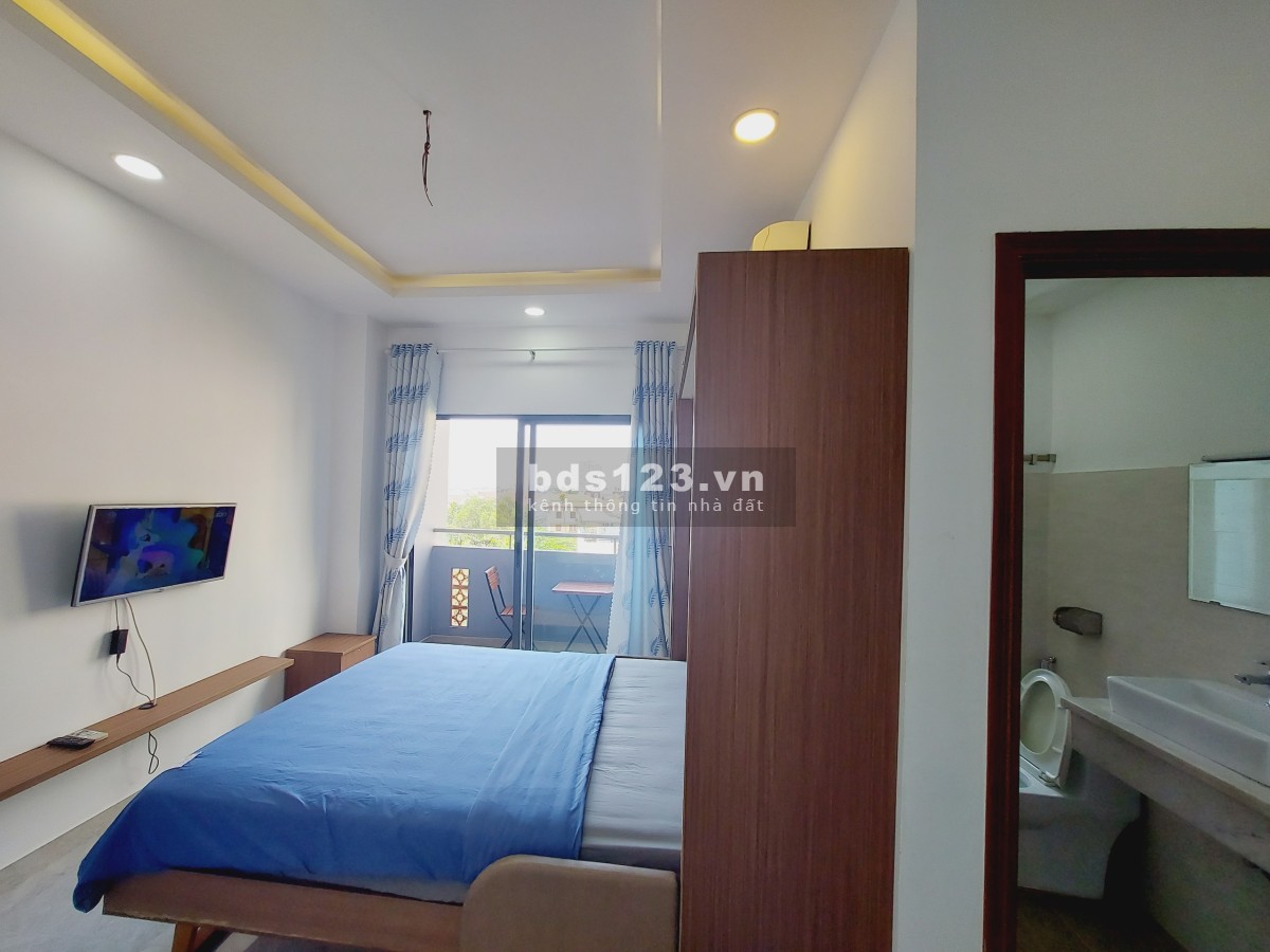 Căn hộ Studio Pancon thoáng mát bếp ngăn cách thiết kế đầy đủ nội thất hiện đại Thảo Điền