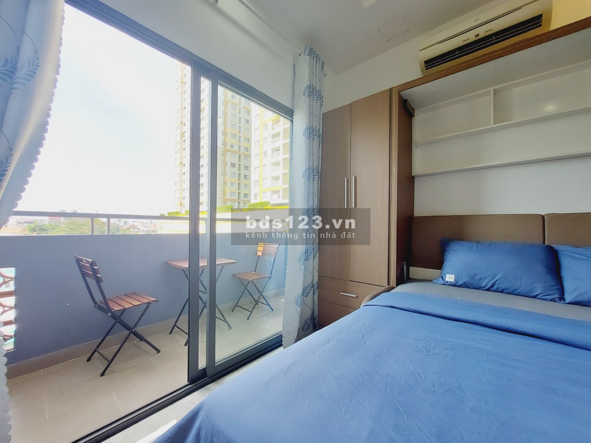 Căn hộ Studio Pancon thoáng mát bếp ngăn cách thiết kế đầy đủ nội thất hiện đại Thảo Điền