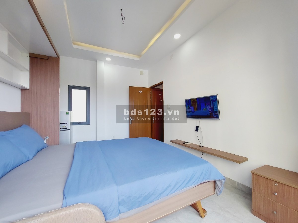 Căn hộ Studio Pancon thoáng mát bếp ngăn cách thiết kế đầy đủ nội thất hiện đại Thảo Điền