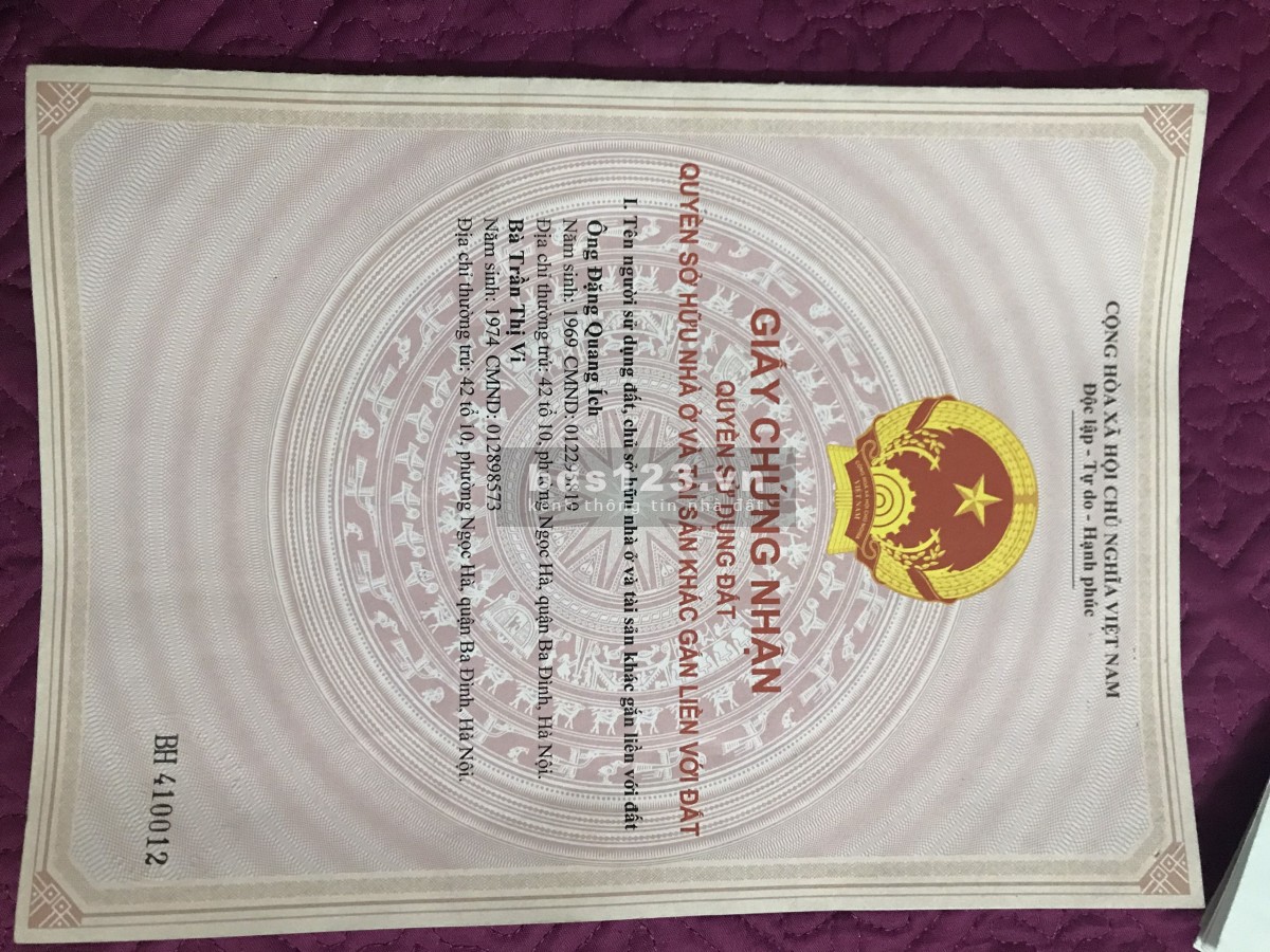 Đất sổ đỏ chính chủ ngõ 607 đường Nguyễn Khoái liên hệ 0912282903