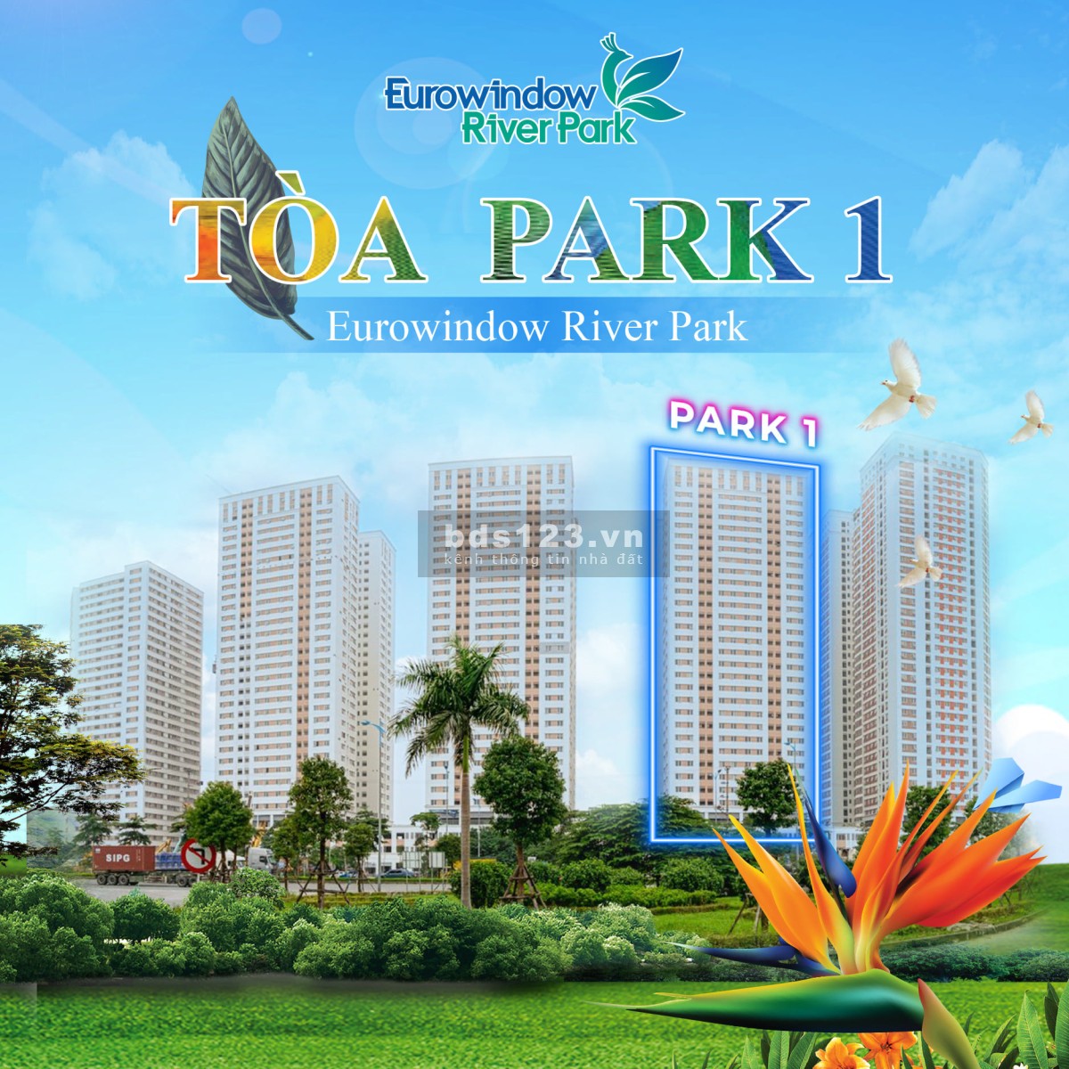 Căn 77m2 từ 1,67 tỷ tầng đẹp tại Eurowindow River Park có HTLS 0% nhận nhà ngay