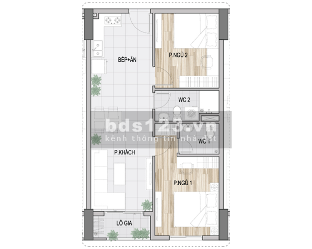 Gia đình cần bán căn hộ Prosper Plaza có sổ DT 64m2
