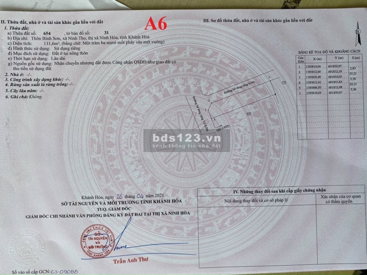 Bán nhanh Lô đất 2MT đường DT7 gần Biển Dốc Lết