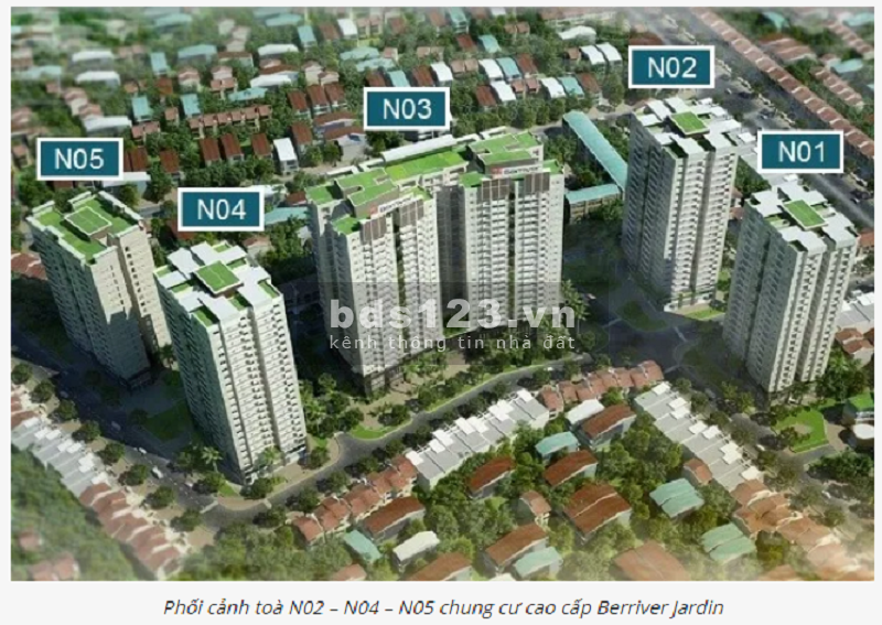 Quỹ căn 4PN Berriver Jardin CK tới 5%, HTLS 0%, cách phố cổ 5 phút