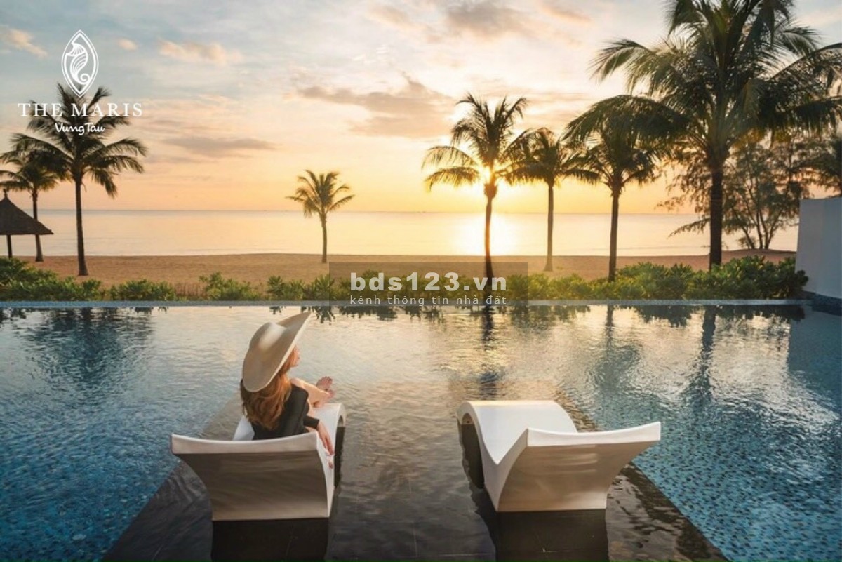Biệt thự Biển The Maris Vũng Tàu vị trí độc nhất giữa lòng phố biển , có bãi tắm riêng. Lh em Yến