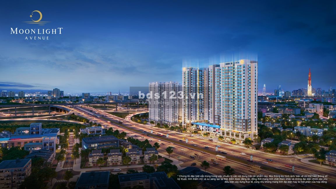Đợt 1 chiết khấu 45% căn hộ Moonlight Avenue gần trung tâm TP Thủ Đức