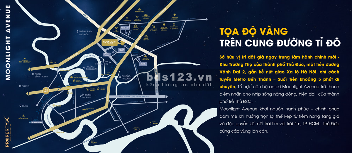 Đợt 1 chiết khấu 45% căn hộ Moonlight Avenue gần trung tâm TP Thủ Đức