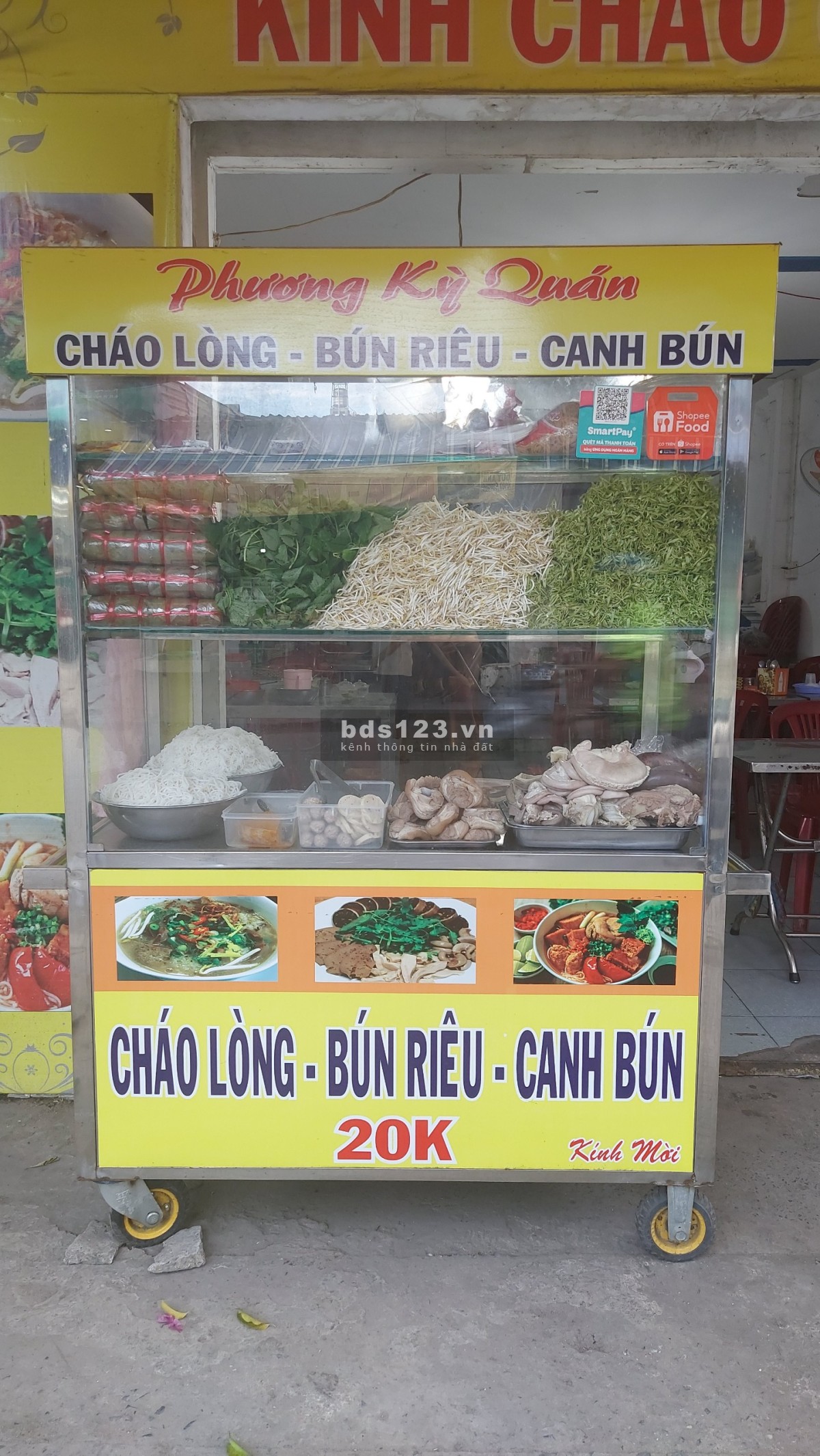 Cho thuê mặt bằng đang kinh doanh bún riêu, canh bún, cháo lòng Nguyễn Thị Đặng, Quận 12