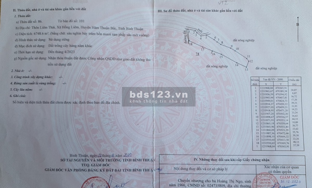 Đất bán đã có xuất lên thổ cư, chính chủ giá mềm đón cao tốc, sân bay