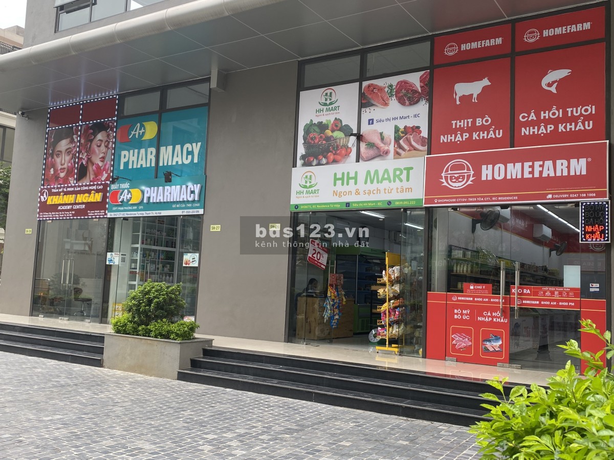 Bán kiot IEC giá gốc từ chủ đầu tư có sổ hồng 50 năm, giá tốt nhất.LH 0989881309