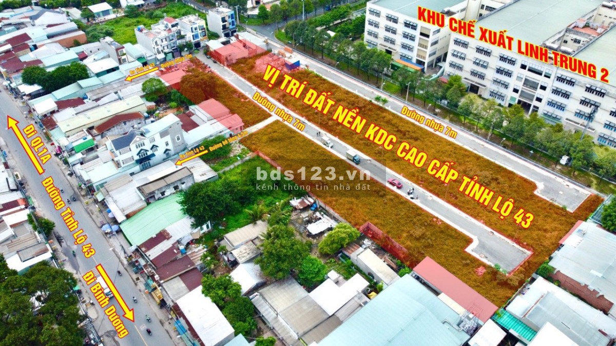 Chính chủ cần bán đất 1/ Tỉnh Lộ 43 ngay khu chế xuất linh trung II 60m2 giá thương lượng
