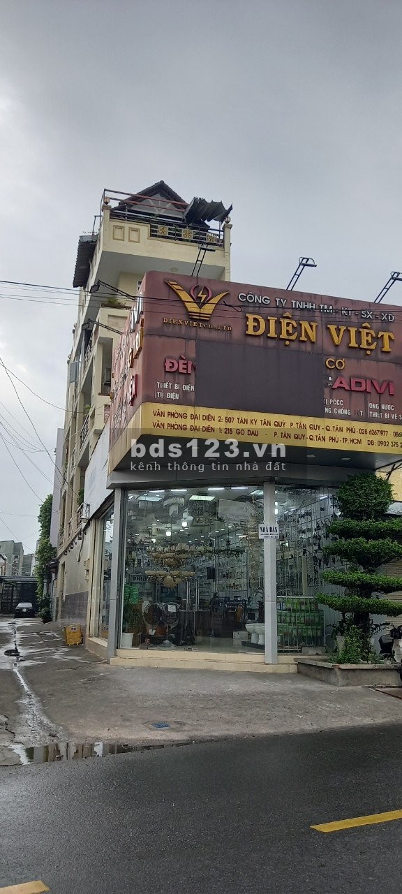 Bán căn góc 3 MT đường Lạc Long Quân, 145m² x 3 tầng, sàn 5 x 12m
