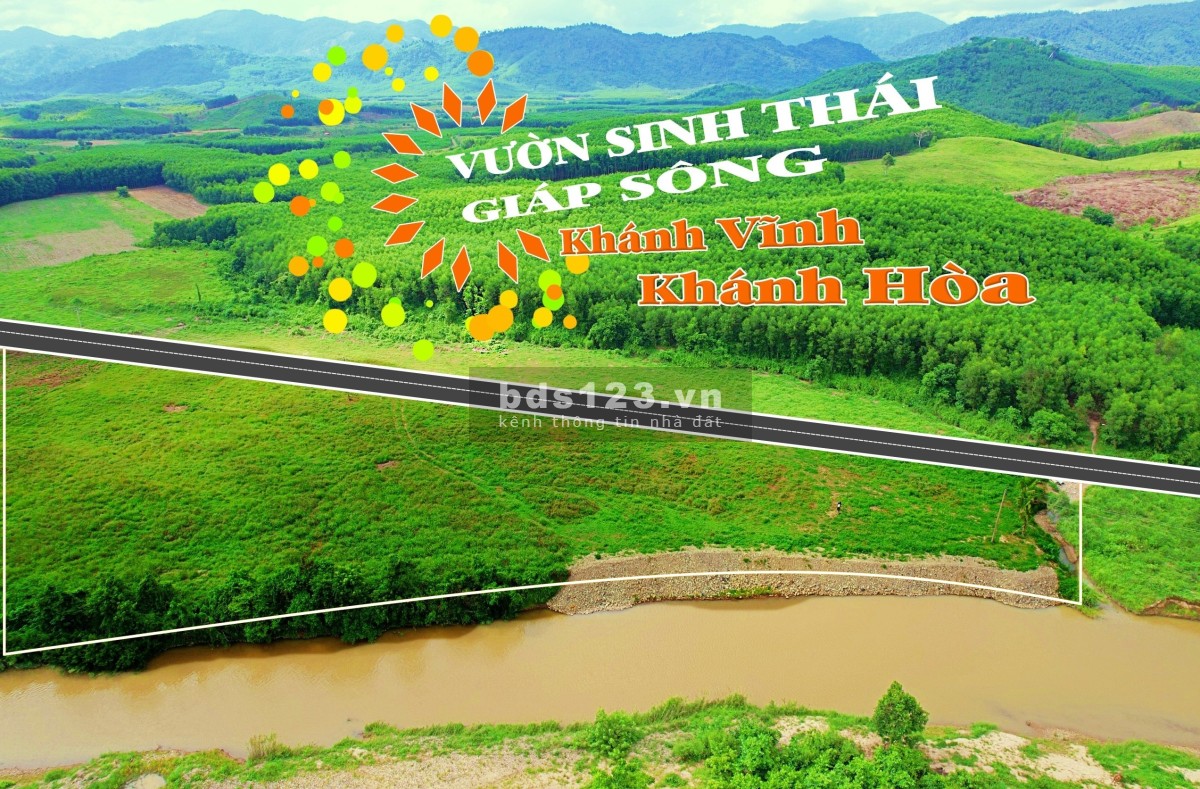 Đất vườn Khánh Hiệp giáp sông Chò, thị trấn Khánh Vĩnh, Nha Trang.