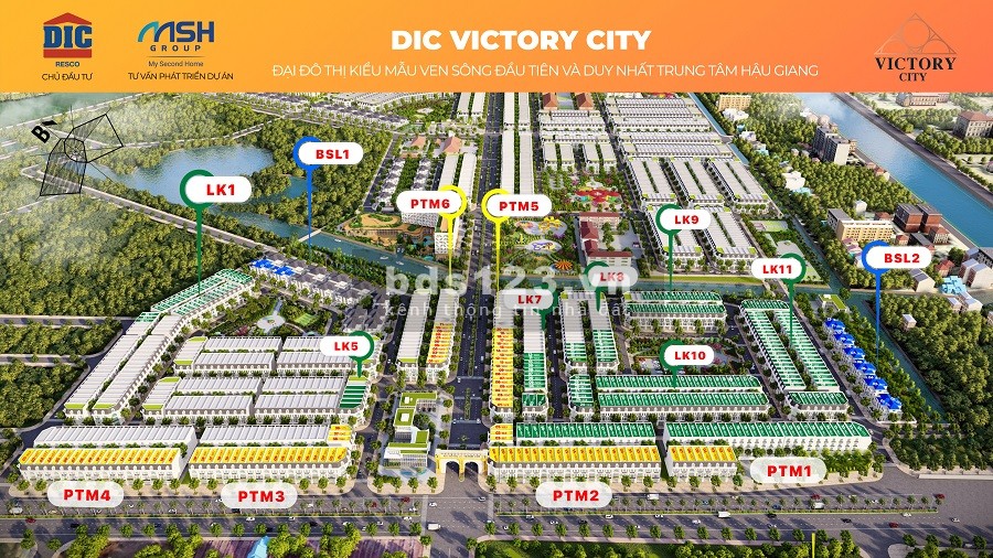 1 lô diện tích 95m2, trong tung tâm thành phố mặt đường 53m2, giá chỉ 1.5 tỷ