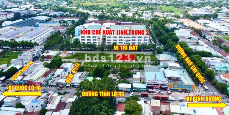 Bán đất đầu tư KDC Tỉnh Lộ 43, P. Bình Chiểu - Thủ Đức gần KCX Linh Trung 2