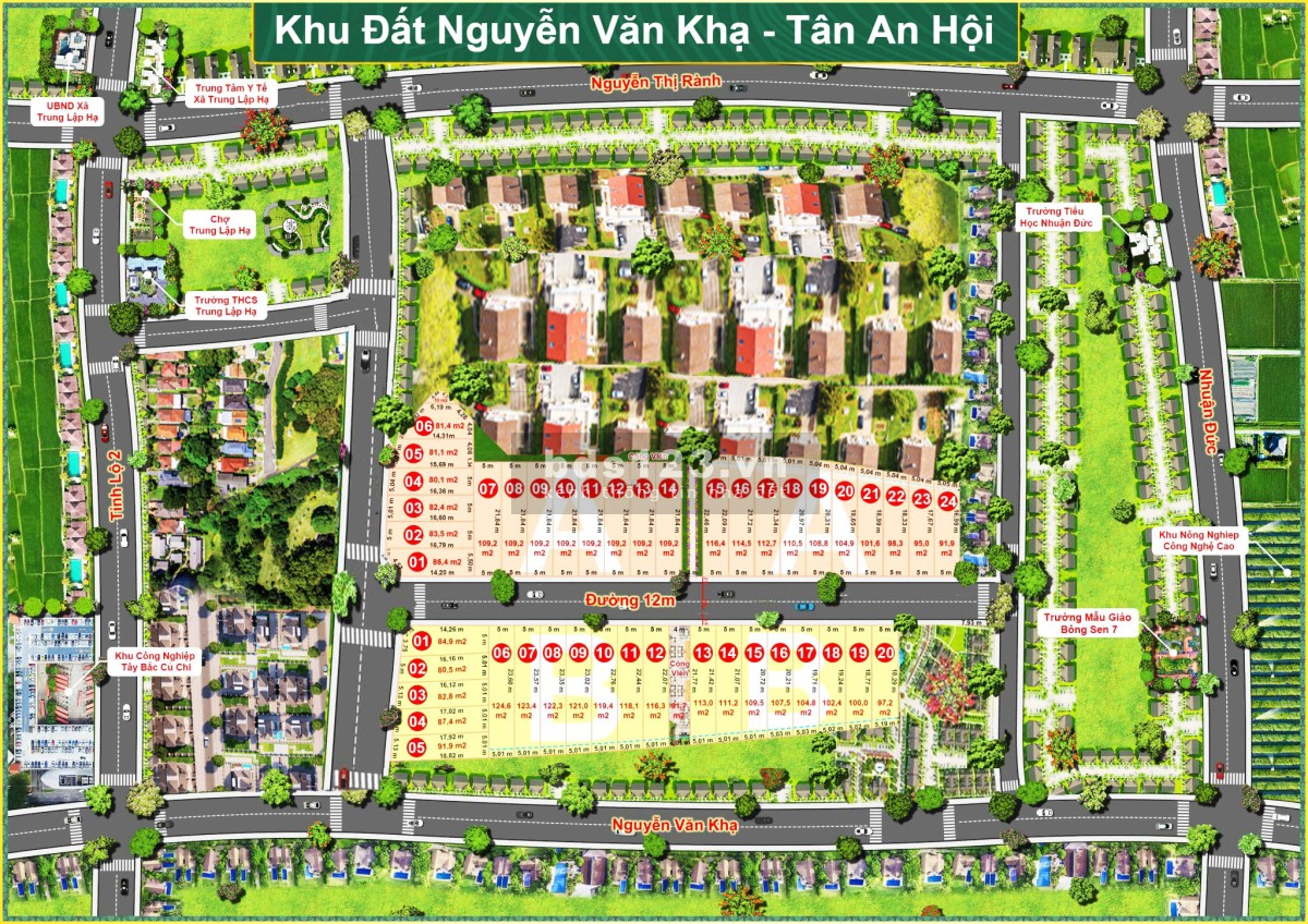 Bán gấp đất Củ Chi gần cầu vượt An Sương, giá 1.9 tỷ, đã có sổ sẵn