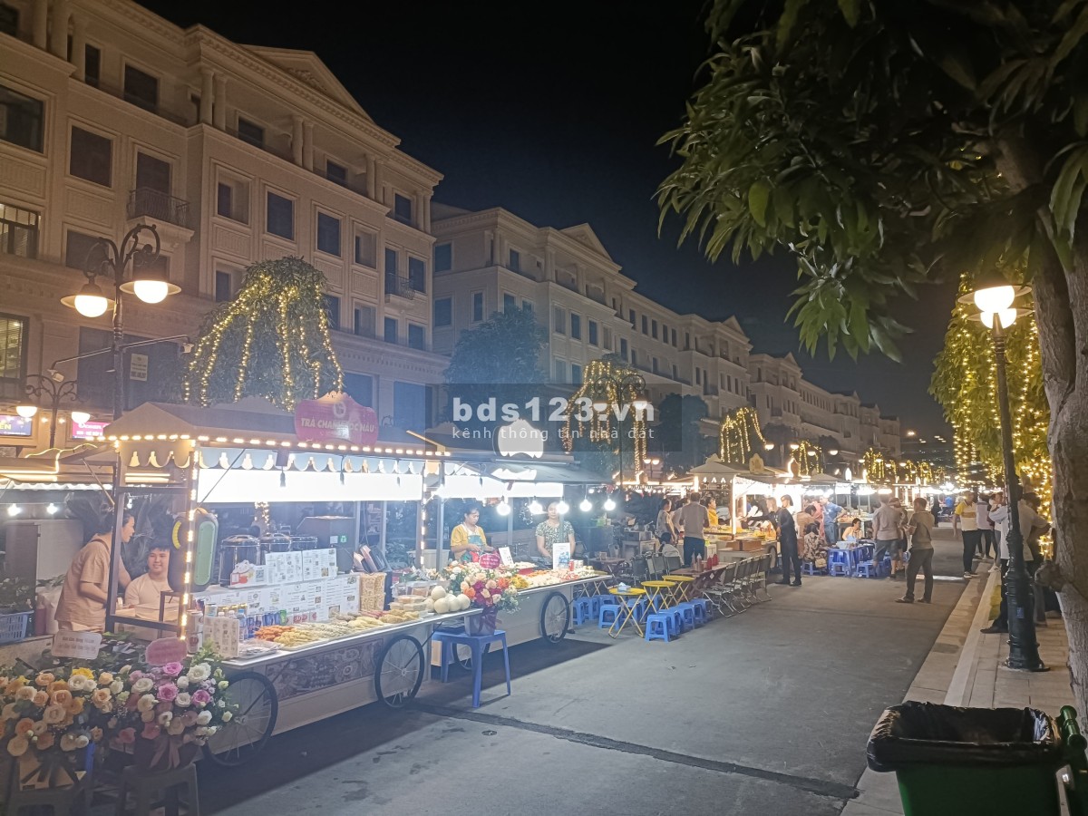 Cho thuê căn góc Shophouse HA16 phố đi bộ chợ đêm Vinhomes Ocean Pack giá 35 triệu