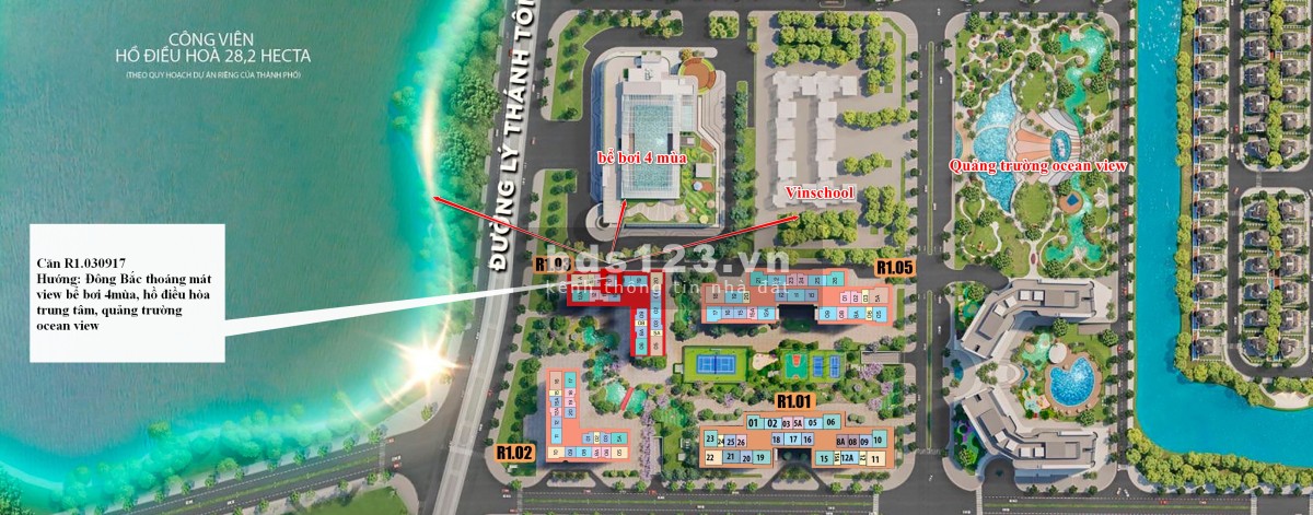 Độc quyền căn 1 ngủ view bể bơi khu Zen Park, chiết khấu tổng lên đến ~500tr+ voucher 150tr