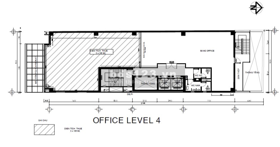 Chính chủ cần cho thuê văn phòng tại HM Square Building, giá tốt