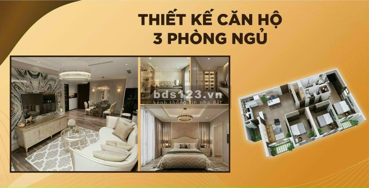 Hoành Thành Pearl bán căn 3pn dt 108m2 siêu đẹp, giá chỉ 9 triệu/m2, chiết khấu 3.4%