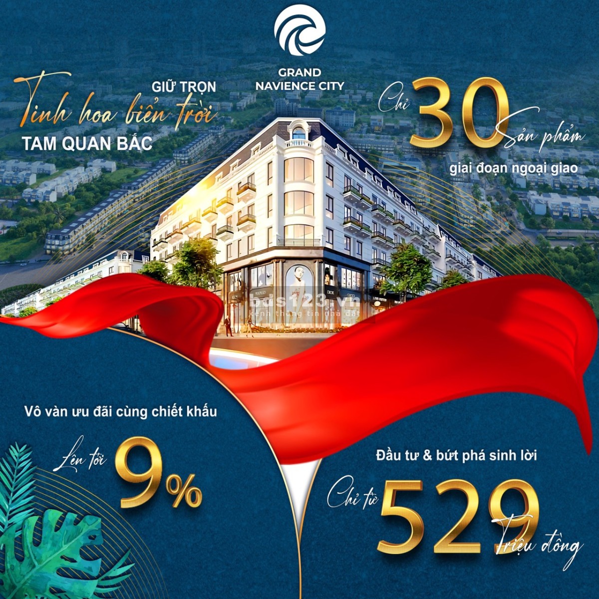 Cơ hội đầu tư cho khách hàng, chỉ từ 529tr sở hữu ngay đất nền cận biển, vị trí 2 mặt tiền QL1A