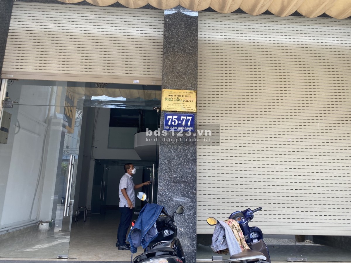 Cho thuê Văn Phòng mặt đường Vườn Lài giá tốt thị trường