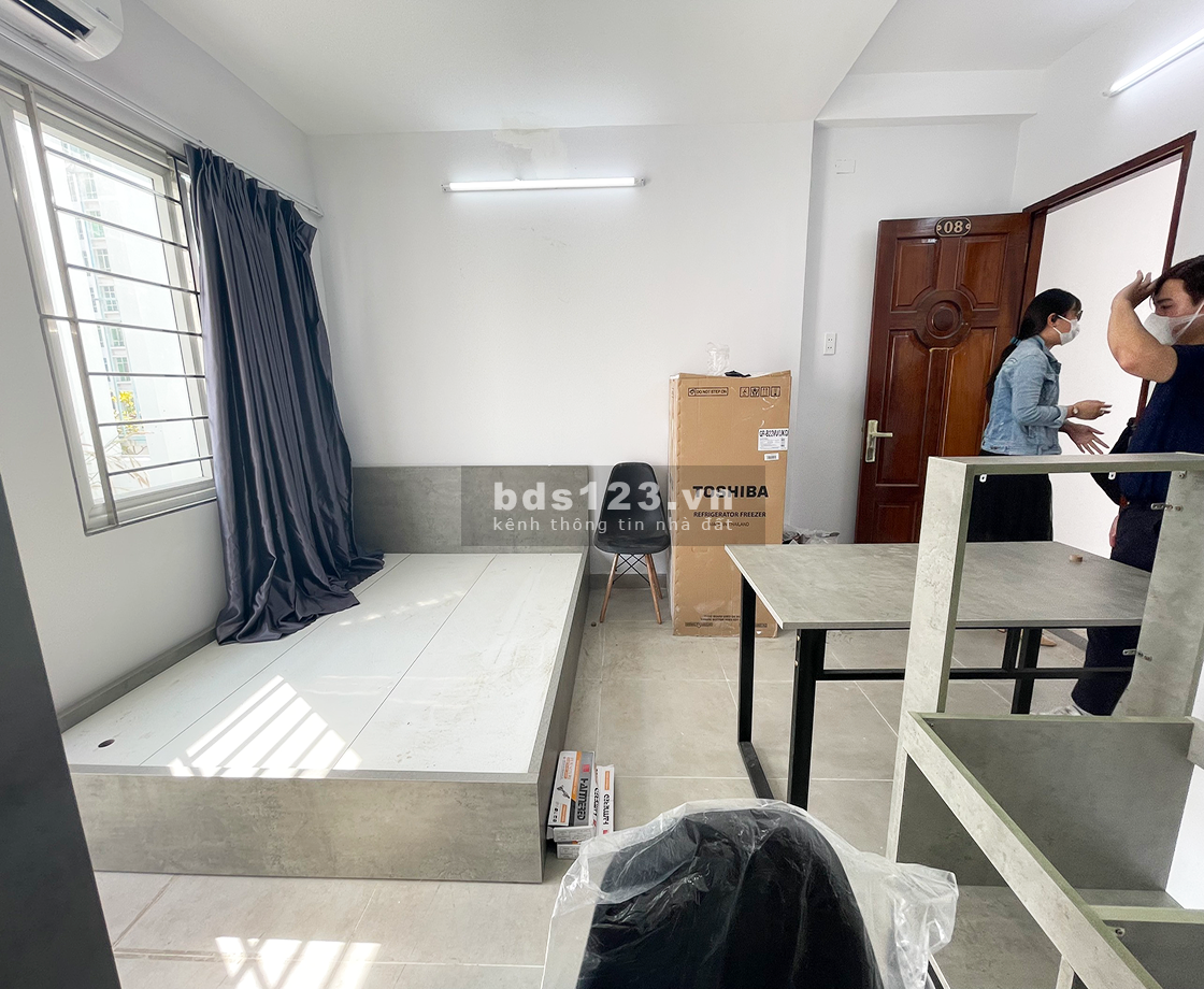 Jinjoo Home cho thuê Phòng Mới! 35m2 Bancol lớn, nhỏ, full NT - Tân Quy, Q7
