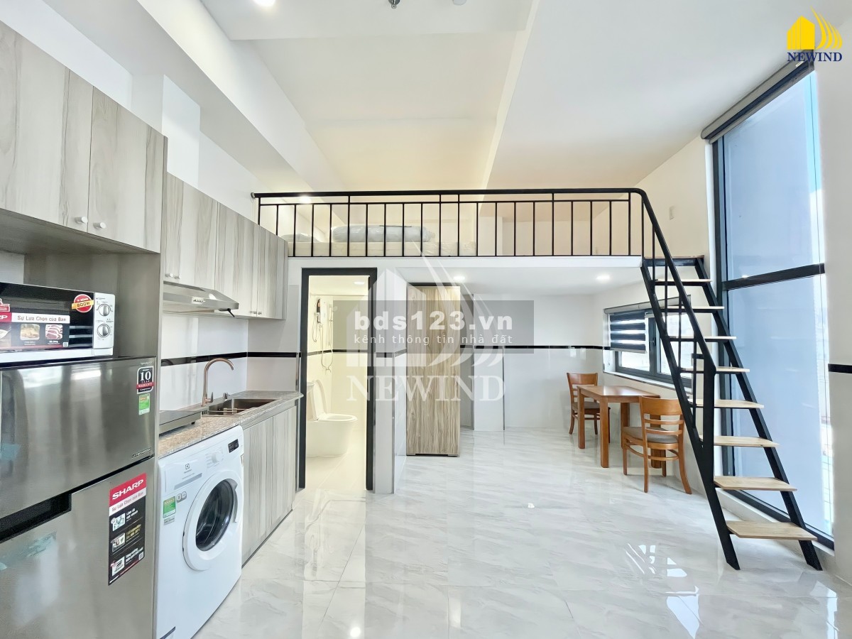 Căn hộ full nội thất Studio, Duplex có cửa sổ lớn, ban công gần Lotte, Phú Mỹ Hưng