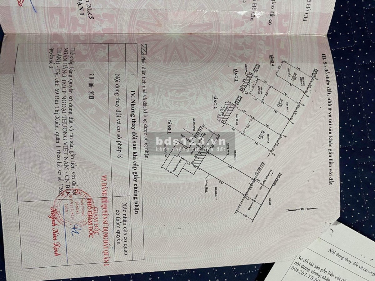 Chủ nhà kẹt tiền cần bán gấp nhà đường Phạm Ngũ Lão, Quận 1