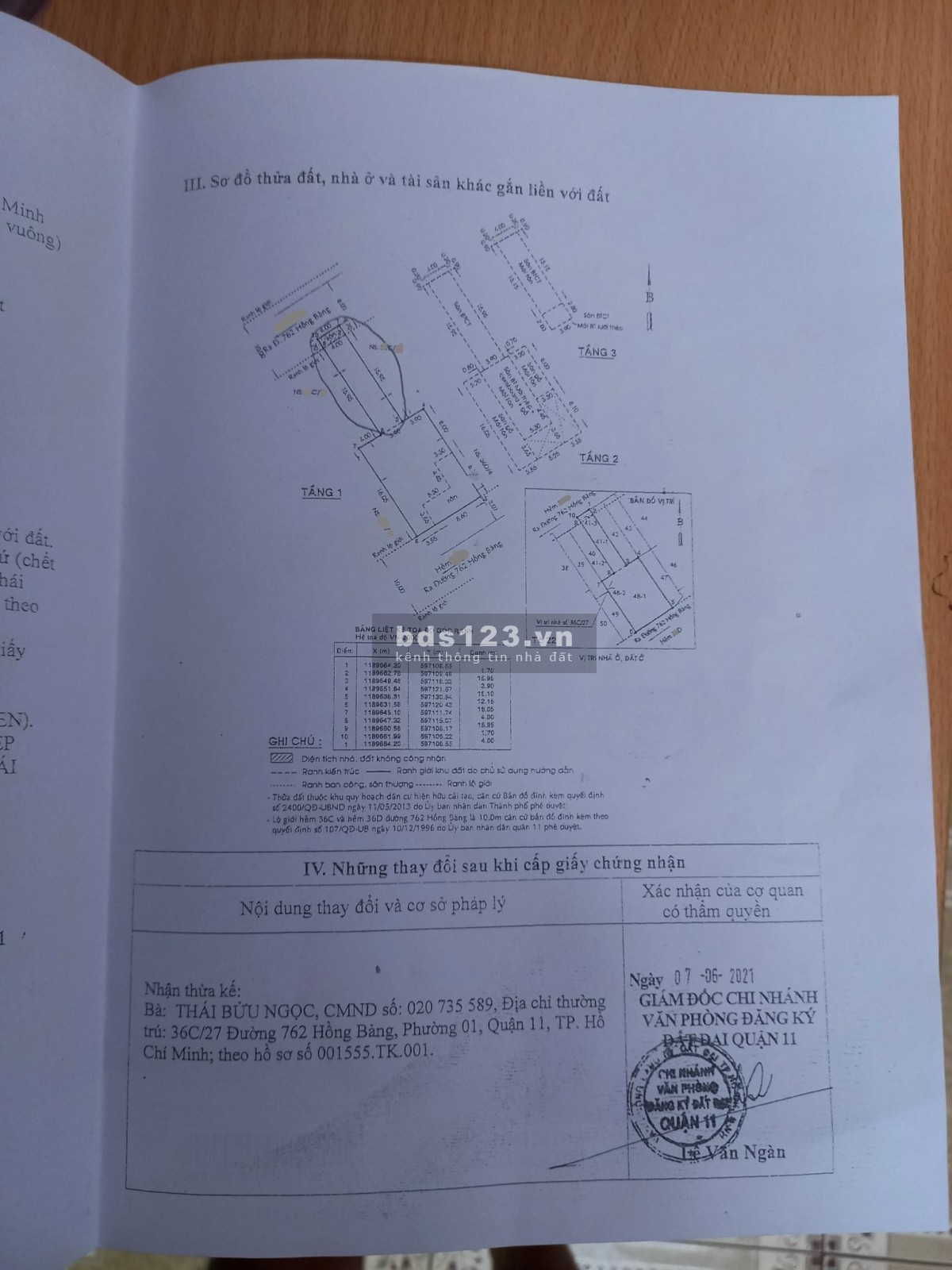Bán đất tặng dãy trọ diện tích 256m2, mặt tiền hẻm xe hơi 6m, lh 0843555592