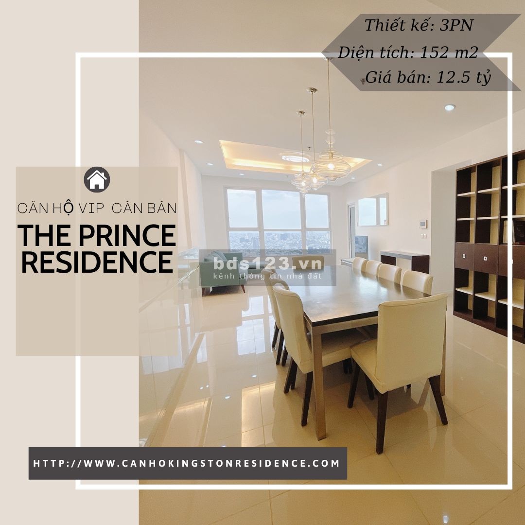 Căn VIP 3PN, có sổ hồng- The Prince, cần bán 12.5 tỷ TL