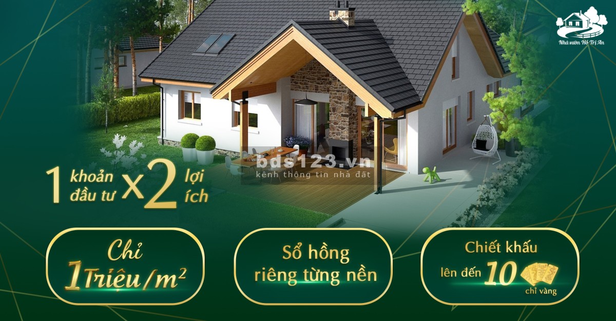 Bán Đất Đồng Nai view Hồ Trị An cực đẹp đất vườn nghỉ dưỡng chỉ với 1 tỷ 650.