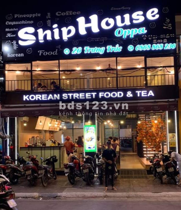 Sang quán ăn -trà sữa hàn quốc khu an ninh, dân cư đông đúc