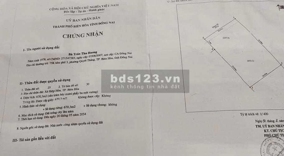 Biệt thự ven sông Cù lao Hiệp Hòa, Đồng Nai, diện tích 1000m2