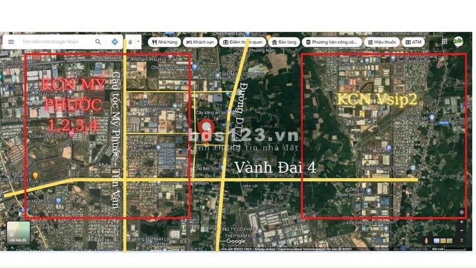 Chính chủ cần bán lô đất ở Bến Cát 3.740m2 sổ sẵn