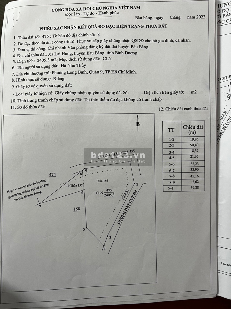 Bán Gấp 5600m2 đất Bàu Bàng Bình Dương Sổ sẵn Cách 1 sẹt QL13 giá chỉ 1tr250/m2
