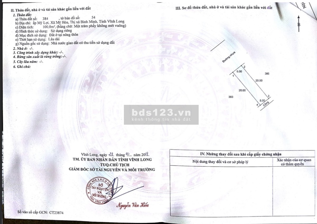 Đất nền sổ đỏ thổ cư 100% ngay chân cầu Cần Thơ chiết khấu cao