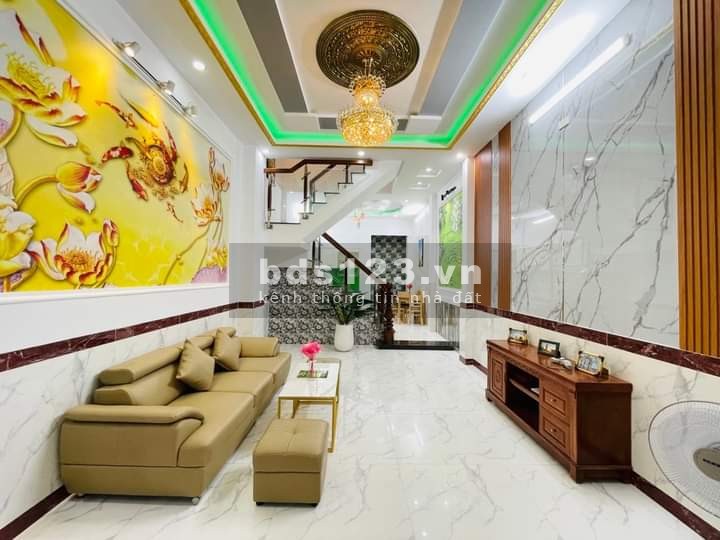 Nhà đẹp thoáng mát hẻm xe tải 6m, Nguyễn Oanh, Gò Vấp, DTSD 56m² x 4 tầng, giá chỉ 5 tỷ