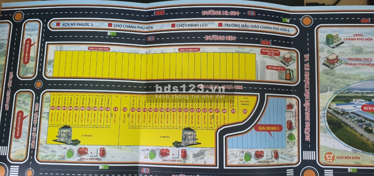 Đất Nền Liền Kề Khu Trung Tâm Hành Chính Tỉnh Bình Dương