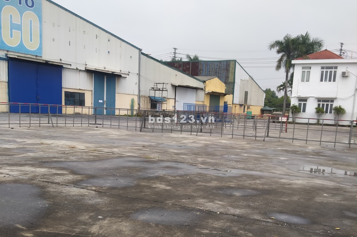 Cho thuê hoặc sang nhượng 30.000m2 nhà xưởng và sân bãi tại KCN Nguyễn Đức Cảnh, TP Thái Bình