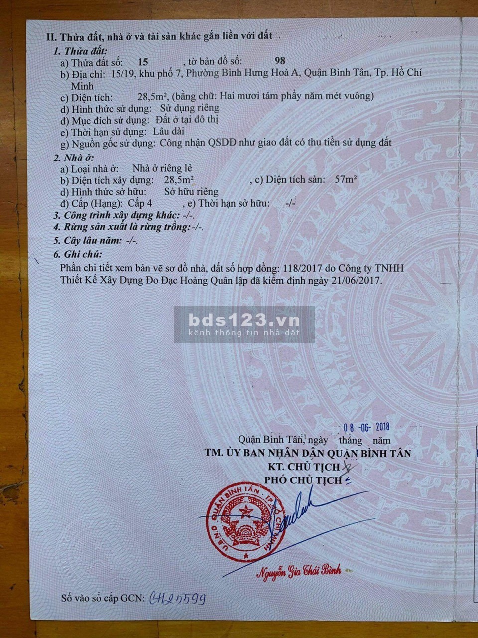 Bán nhà hẻm ba gác 1 trệt 1 lầu Bình Hưng Hoà A, Bình Tân, TPHCM