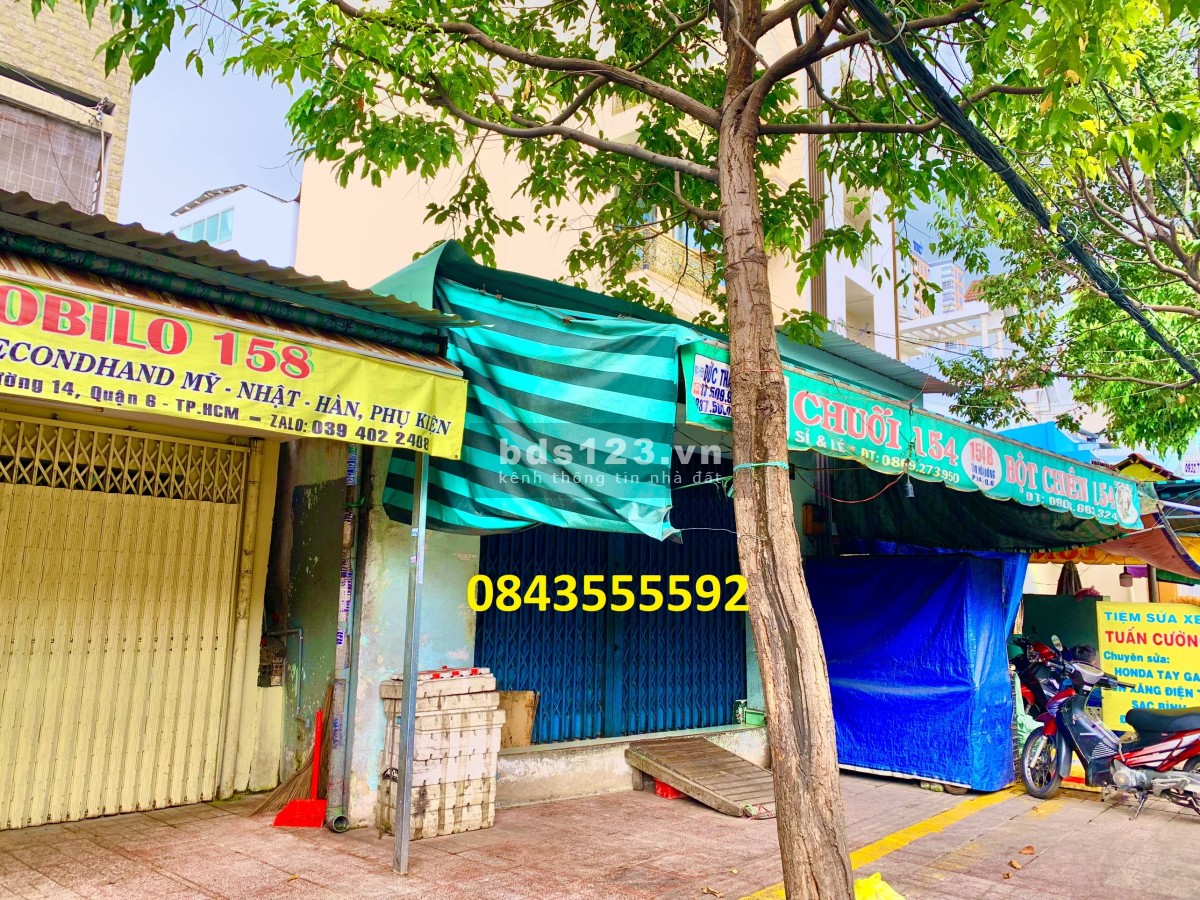 Mặt tiền kinh doanh diện tích 4.7mx16 Tân Hoà Đông, Quận 6, giá 1x tỷ lh 0843555592