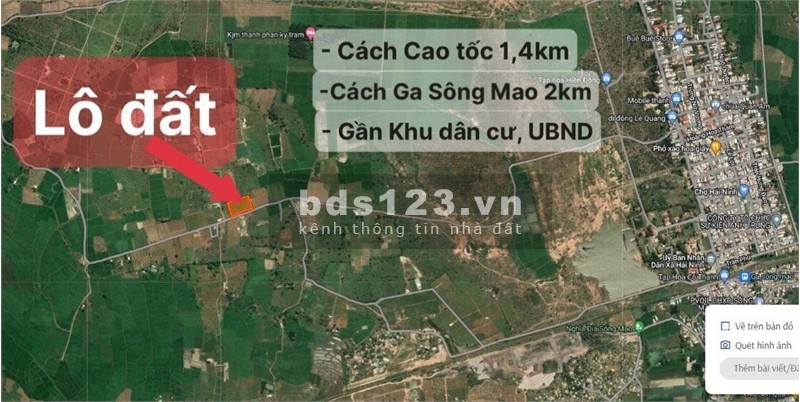 Gần tết kẹt tiền bán gấp lô đất xã Hải Ninh, Bình Thuận, giá khoảng 1tỷ3, dt 5.768m2