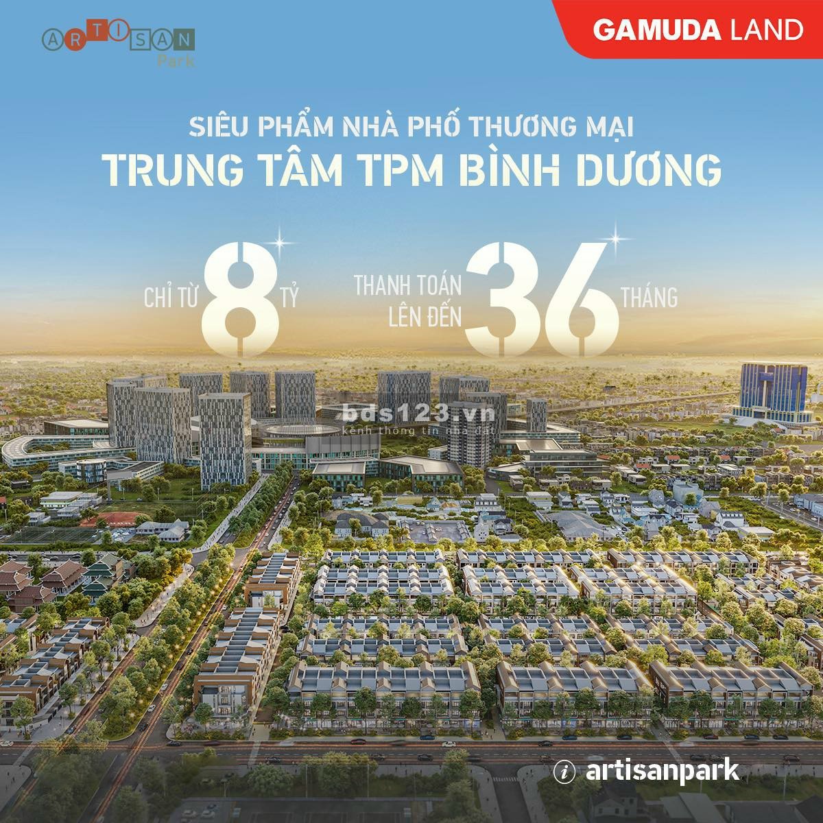 Artisan Park nhà phố thương mại đẳng cấp đến từ chủ đầu tư Malaysia, thanh toán ưu đãi đến 36 tháng