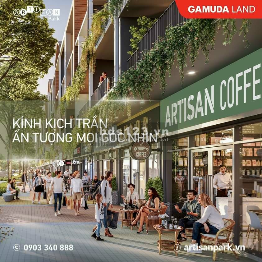Artisan Park nhà phố thương mại đẳng cấp đến từ chủ đầu tư Malaysia, thanh toán ưu đãi đến 36 tháng