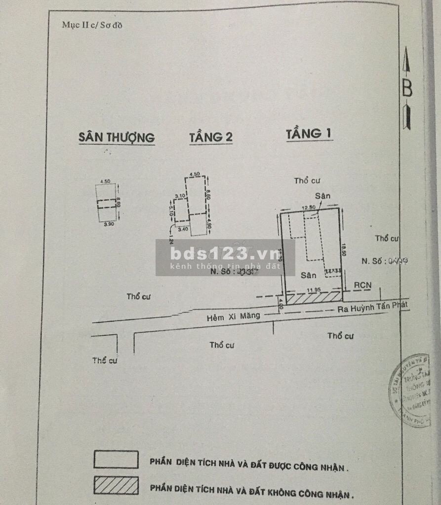 Đất sổ đỏ 12 x 20m xây CHDV Đường huỳnh Tấn phát . P Bình Thuận Q7