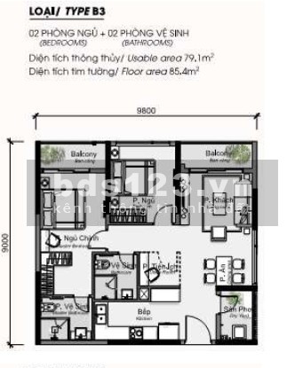 Căn hộ Diamond Alnata Plus tại Celadon City - View resort biển nhân tạo xanh mát